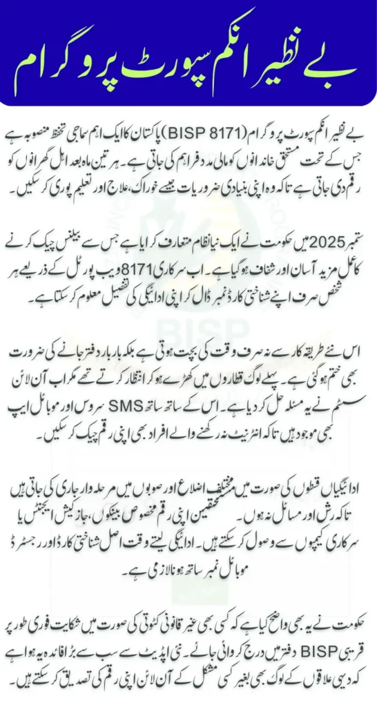 BISP 8171 Balance Check Online CNIC Check New CNIC Verification Method