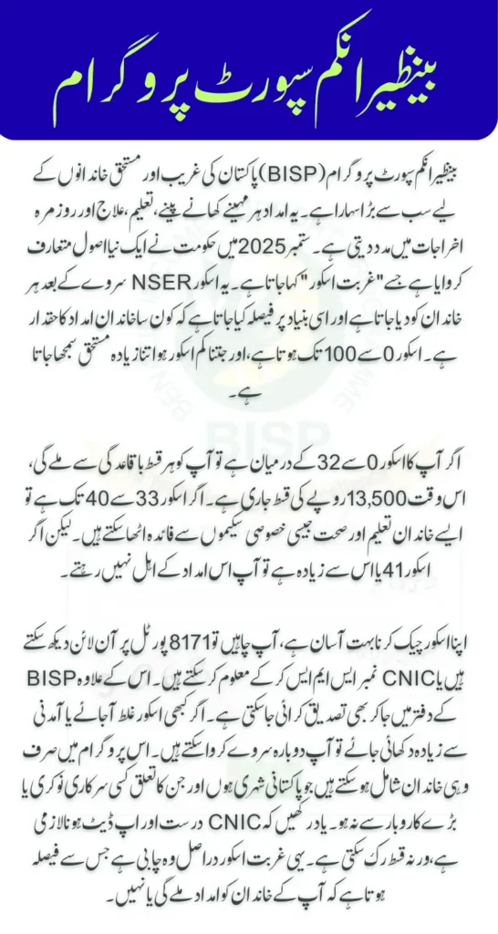 How to Check BISP Poverty Score & Status Online September 2025