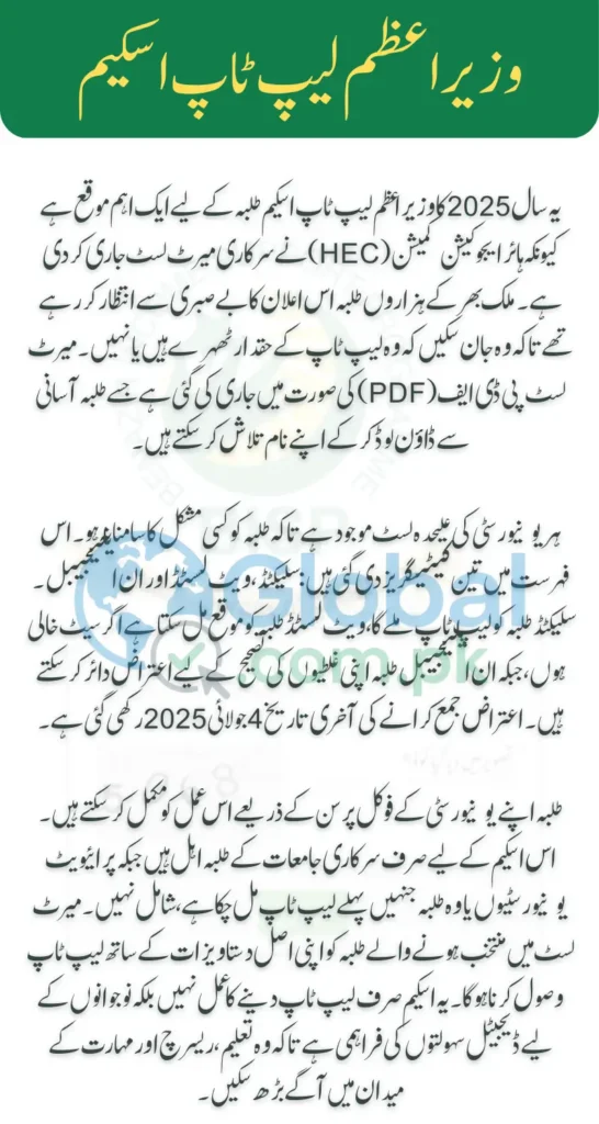 PM Laptop Scheme 2025 Merit List Check Online via PDF File Step by Step Guide