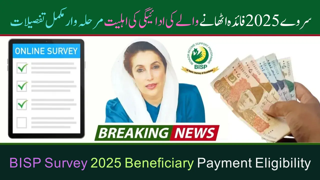 BISP Survey 2025 Beneficiary Payment Eligibility Step by Step Full Details