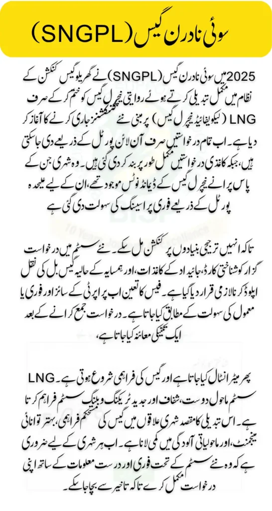 SNGPL Domestic Gas Connection Guide 2025 Fast & Simple Online