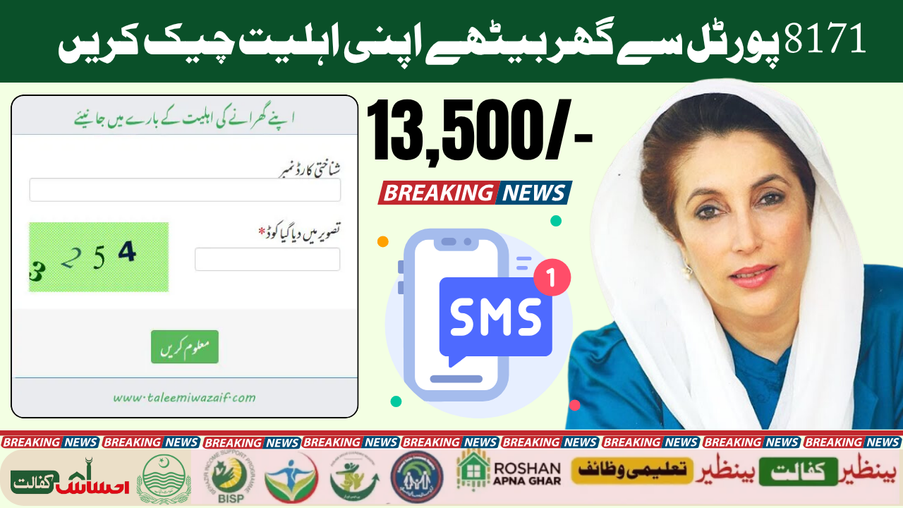 BISP 8171 Web Portal Online Registration Procedure Via CNIC
