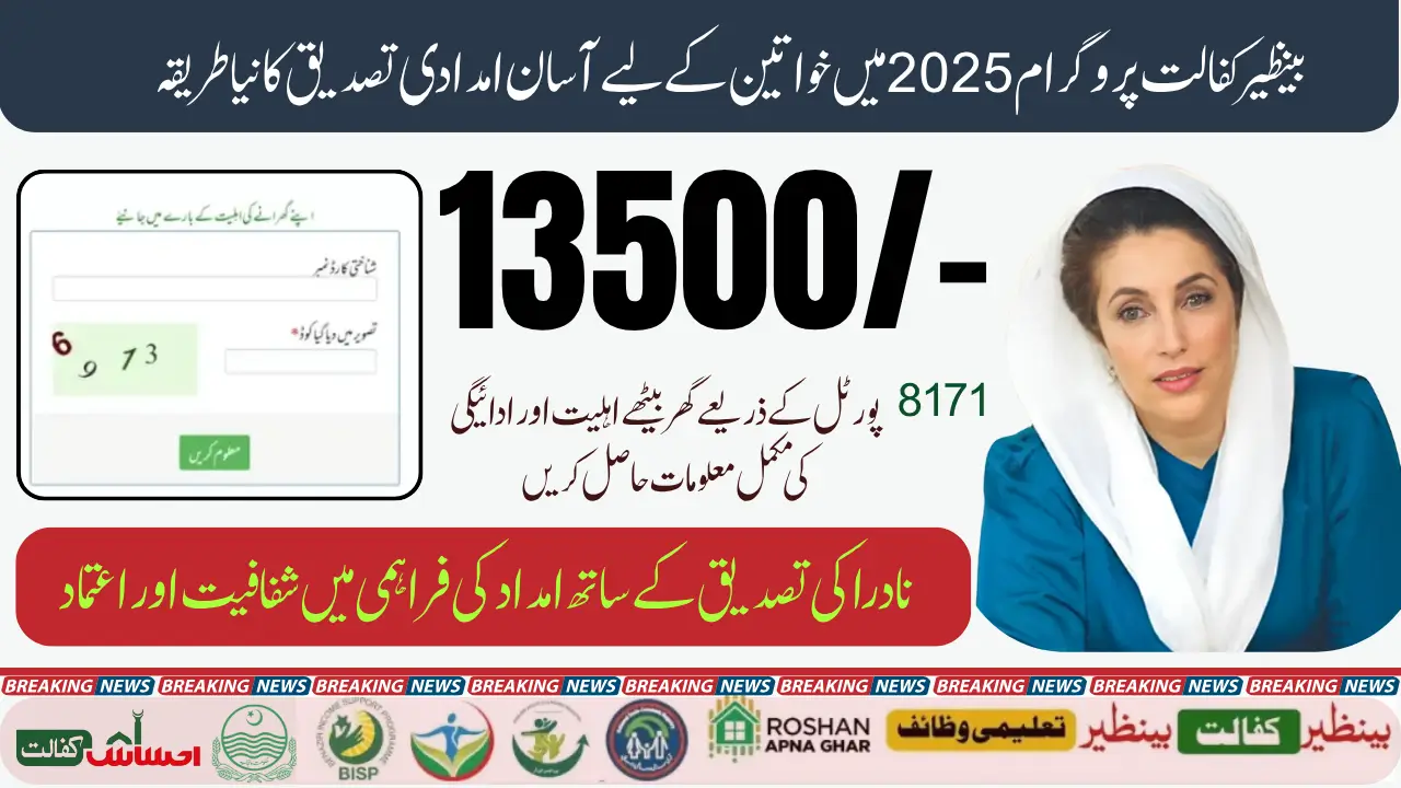 8171 Check Online CNIC 2025 Benazir Income Support Program